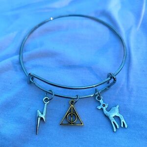 Brand New! Handmade! Adjustable Charm Bangle Bracelet!
